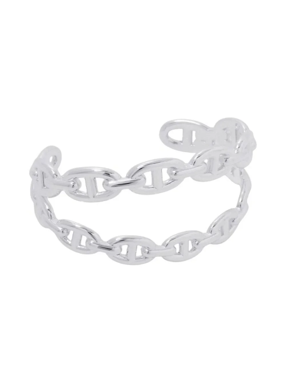 Hermes Bracelet Chaine D'ancre Enchainee Double Bangle